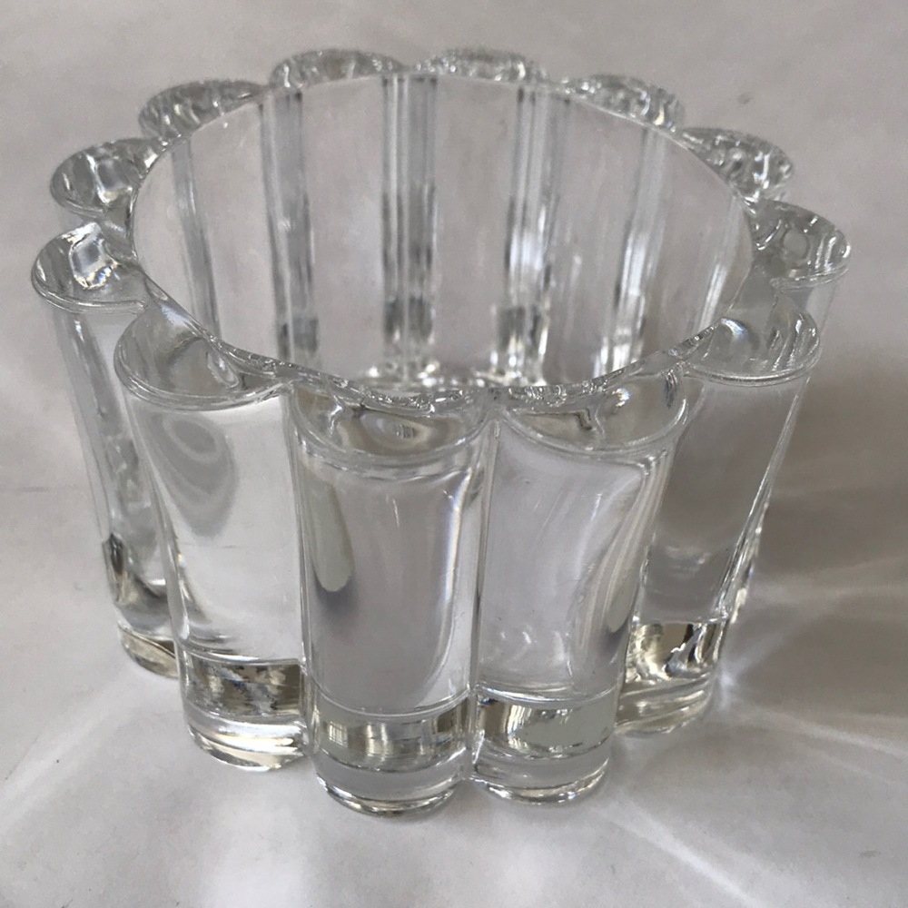 Made in USA Crystal candle holder.